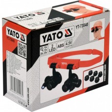 YATO Lupa pentru cap cu curea si iluminare LED 10x..